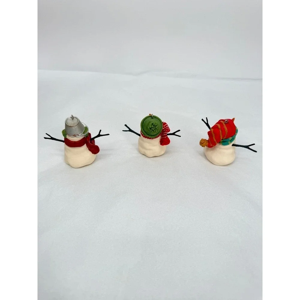 Hallmark Keepsake Snowmen of Mitford Ornaments Set of 3 Christmas Holiday w/ Box
